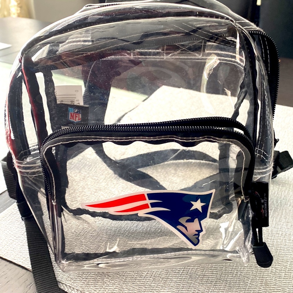 Patriots clear mini backpack